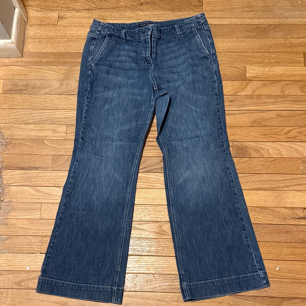 New York & Company Dark Blue Flare Jeans